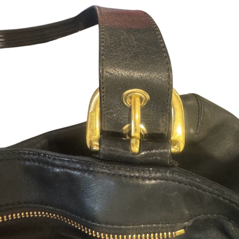 COACH SOHO black leather Satchel tote purse - Picture 3 of 17